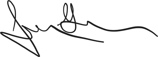 J's handwritten signature